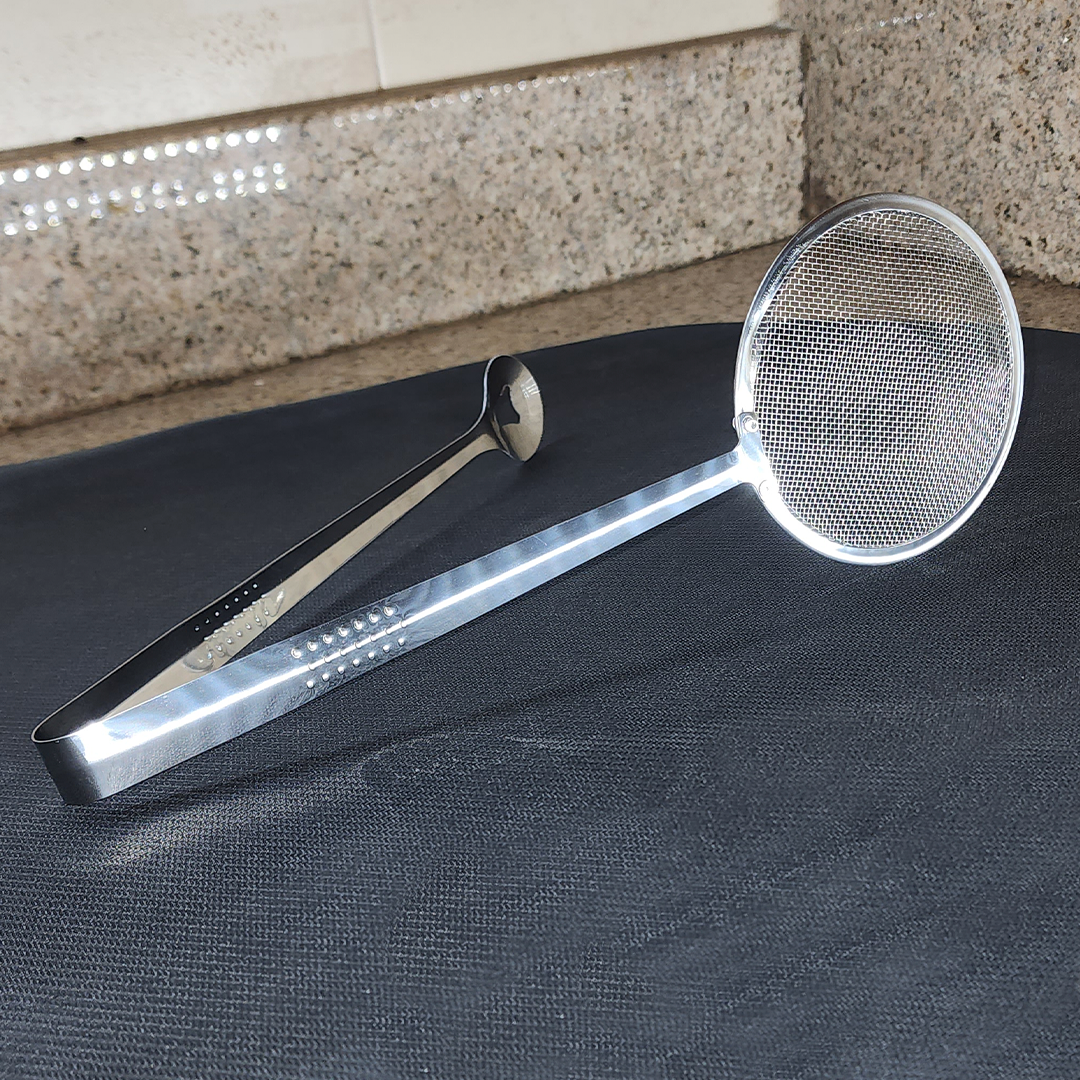 Olla Freidora en Aluminio PRO + 🎁Pinza Escurridor de Cocina 2 en 1