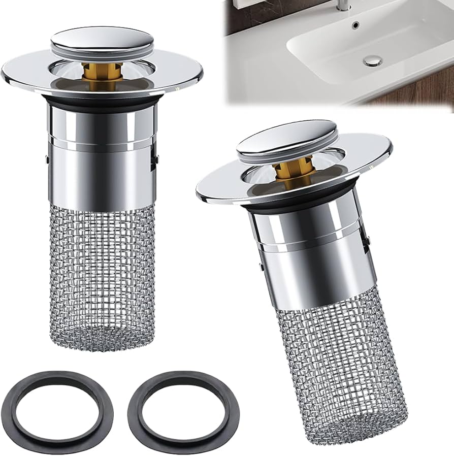 Combo 2x1 Tapón Filtro Acero Inoxidable