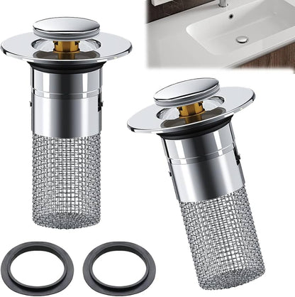 Combo 2x1 Tapón Filtro Acero Inoxidable