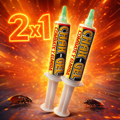 🪳2x1 FULMITEX CHAK® EXTERMINADOR DE CUCARACHAS 1 SOLA GOTA 💧